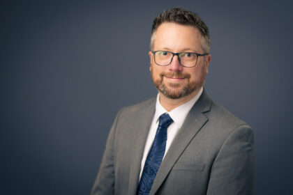 A headshot of Daniel McCabe